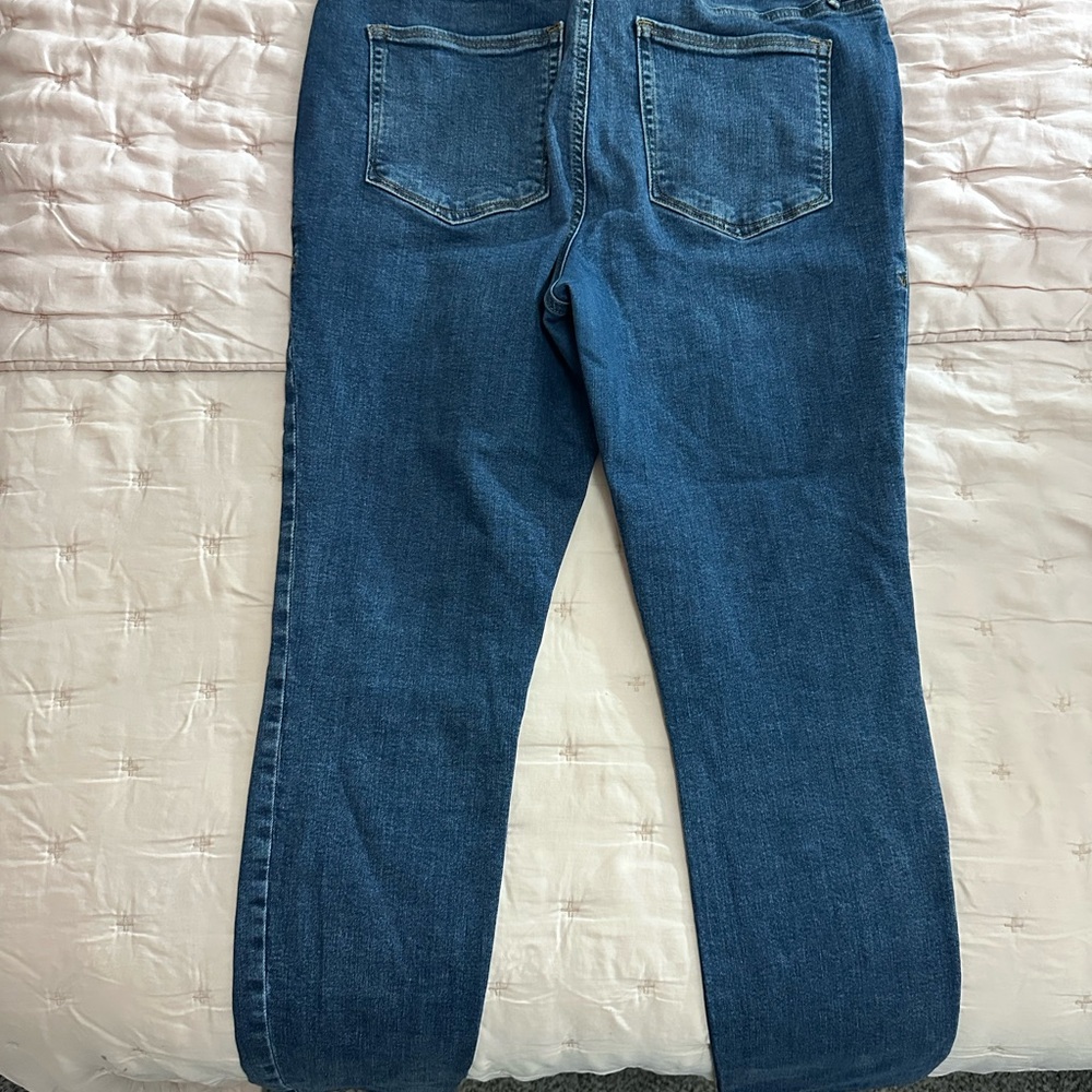 Good American Dark Blue Ankle Jeans - Picture 2 of 4